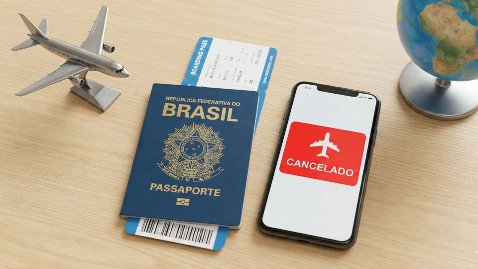 o cancelado ou mala extraviada em 2026? Descubra quando cabe indenização por danos morais e materiais e quais são os deveres da companhia aérea.