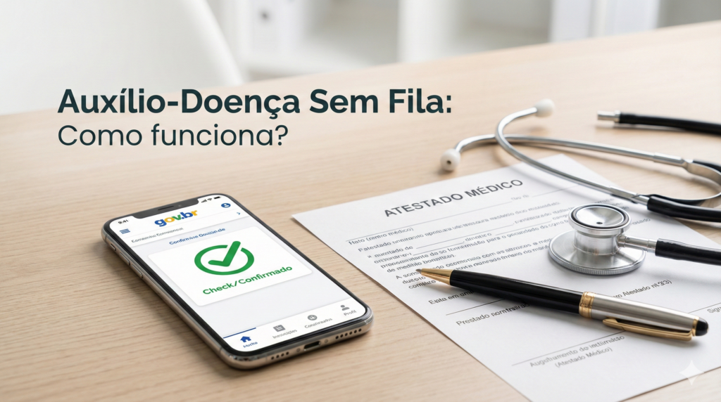 Precisa de auxílio-doença em 2026? Saiba como usar o Atestmed para conseguir o benefício sem perícia presencial e veja o checklist do laudo médico.